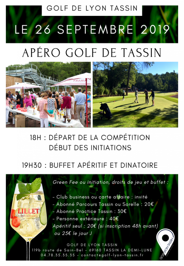 dernier apéro golf à Lyon Tassin