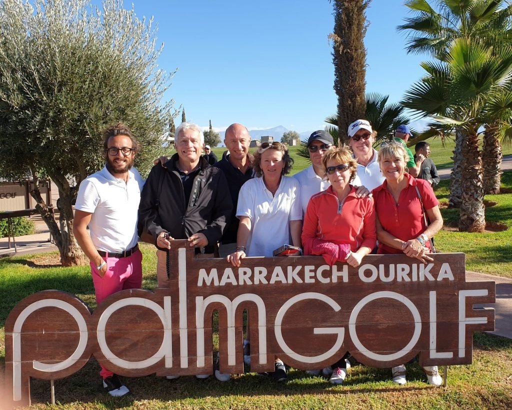 les golfeurs lyonnais au Marrakech Ourika Palmgolf