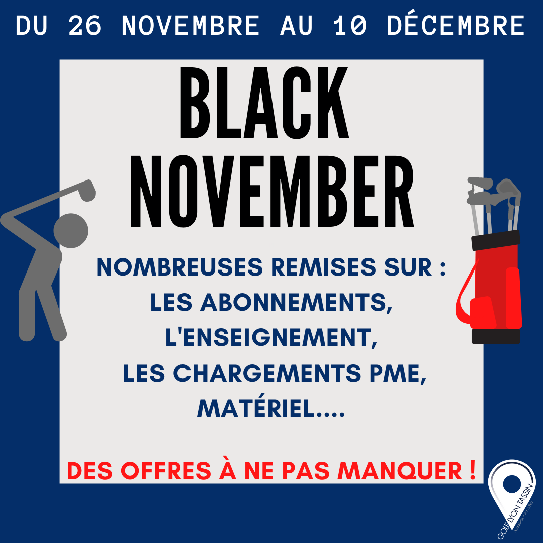 Black Friday, Cyber Monday… Black November !